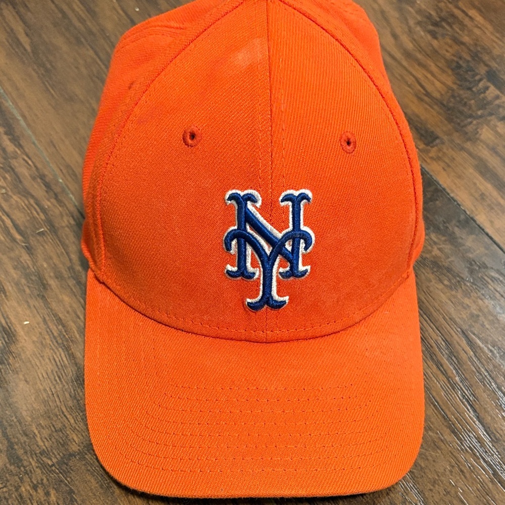 NY METS Orange Cap with Embroidered Logo